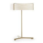 Thesis Table Lamp - Matte Ivory / Ivory White Wood