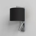 Ravello Reader Wall Sconce - Polished Chrome / Black