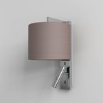 Ravello Reader Wall Sconce - Polished Chrome / Oyster