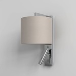 Ravello Reader Wall Sconce - Polished Chrome / Putty