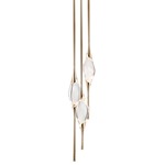 Il Pezzo 12 Cluster Chandelier - Polished Gold / Crystal