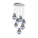 Soap Multi Light Chandelier - White / Blue