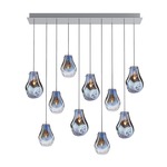 Soap Linear Multi Light Chandelier - Blue
