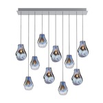 Soap Linear Multi Light Chandelier - White / Blue