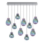 Soap Linear Multi Light Chandelier - Green