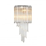 Marino Wall Sconce - Nickel / Clear