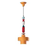 Lariat Pendant - Yellow Glaze