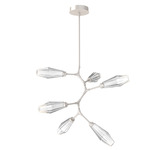 Aalto Vine Branch Chandelier - Metallic Beige Silver / Optic Ribbed Clear