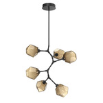 Gem Vine Branch Chandelier - Matte Black / Bronze