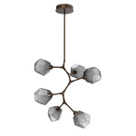 Gem Vine Branch Chandelier - Flat Bronze / Smoke