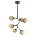 Gem Modern Vine Chandelier - Flat Bronze / Bronze