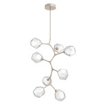 Gem Vine Branch Chandelier - Metallic Beige Silver / Clear