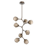 Gem Vine Branch Chandelier - Flat Bronze / Bronze