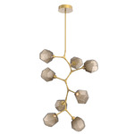 Gem Vine Branch Chandelier - Gilded Brass / Bronze