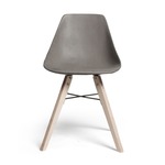 Hauteville Chair with Plywood Feet - Natural Concrete / Light Grey