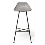 Hauteville Bar Chair - Natural Concrete / Light Grey