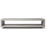 Monobloc TV Bench - Natural Concrete / Light Grey
