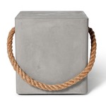 Edge Stool On Wheels - Natural Concrete / Light Grey