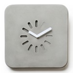 Low Tech Life In Progress Wall Clock - Natural Concrete / Light Grey