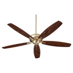 Breeze 60 Inch Ceiling Fan - Aged Brass / Dark Oak-Walnut
