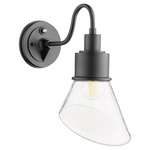 Torrey Wall Sconce - Noir / Clear Seeded