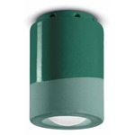 PI Cylinder Flush Mount - Green Bottle