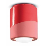 PI Cylinder Flush Mount - Red Coral