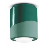 PI Cylinder Flush Mount - Green Bottle