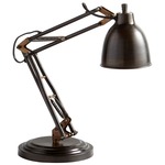 Right Radius Table Lamp - Bronze