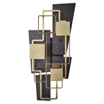Map 2 Wall Sconce - Black / Gold