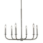 Moderne Chandelier - Polished Silver