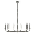 Moderne Chandelier - Polished Silver