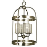 Compass Birdcage Chandelier - Brushed Nickel