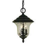 Hartford Outdoor Pendant - Charcoal / Clear Mottled