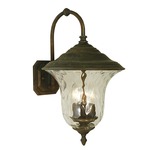 Hartford Outdoor Wall Sconce - Raw Copper / Clear Mottled