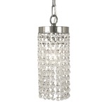 Princessa Mini Chandelier - Polished Silver / Crystal