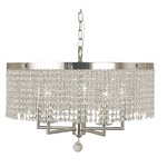 Princessa Chandelier - Polished Silver / Crystal