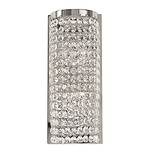 Princessa Wall Sconce - Polished Silver / Crystal