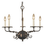 Jamestown Revisited Chandelier - Siena Bronze