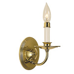 Jamestown Hallway Wall Sconce - Polished Brass