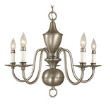 Jamestown Chandelier - Satin Pewter