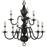 Jamestown Chandelier - Matte Black