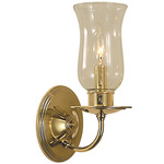 Jamestown Hurricane Wall Sconce - Antique Brass / Transparent Amber