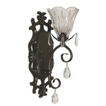 Liebestraum Cut Crystal Wall Sconce - Mahogany Bronze / Crystal