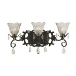 Liebestraum Cut Crystal Wall Sconce - Mahogany Bronze / Crystal