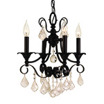 Liebestraum Crystal Drop Chandelier - Matte Black