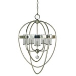 Margaux Chandelier - Brushed Nickel / Polished Nickel / Clear Seeded