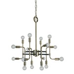 Fusion Chandelier - Polished Nickel / Matte Black