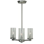Lexi Chandelier - Brushed Nickel / Clear Seeded