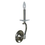 Allena Wall Sconce - Polished Nickel / Crystal